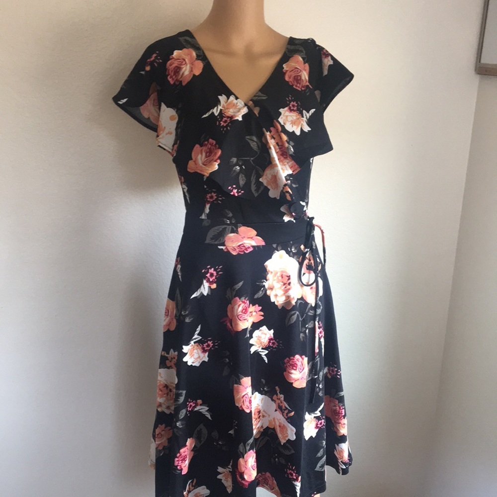 Black floral